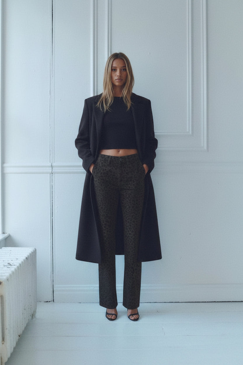 Jean femme imprimé léopard - audacieux et sexy - Biba Concept